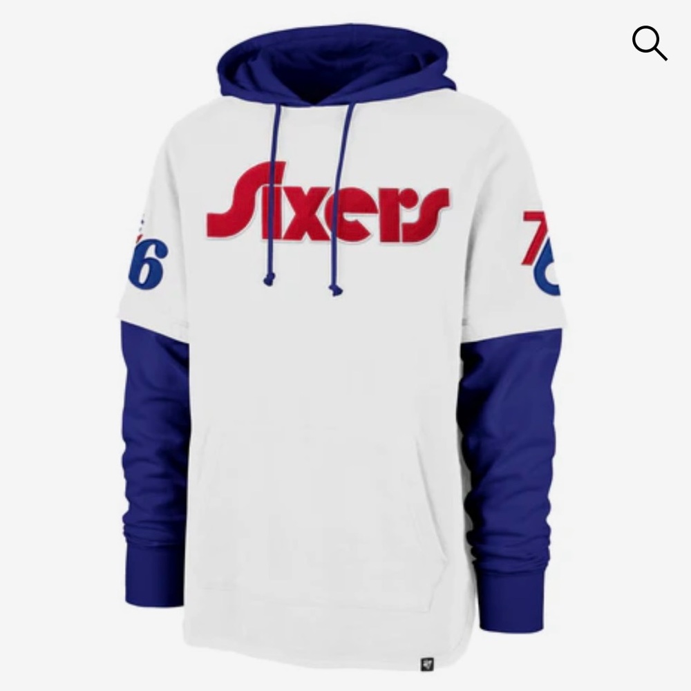Philadelphia 76ers City Edition Trifecta 47 Shortstop hoodie Men’s Large NWT